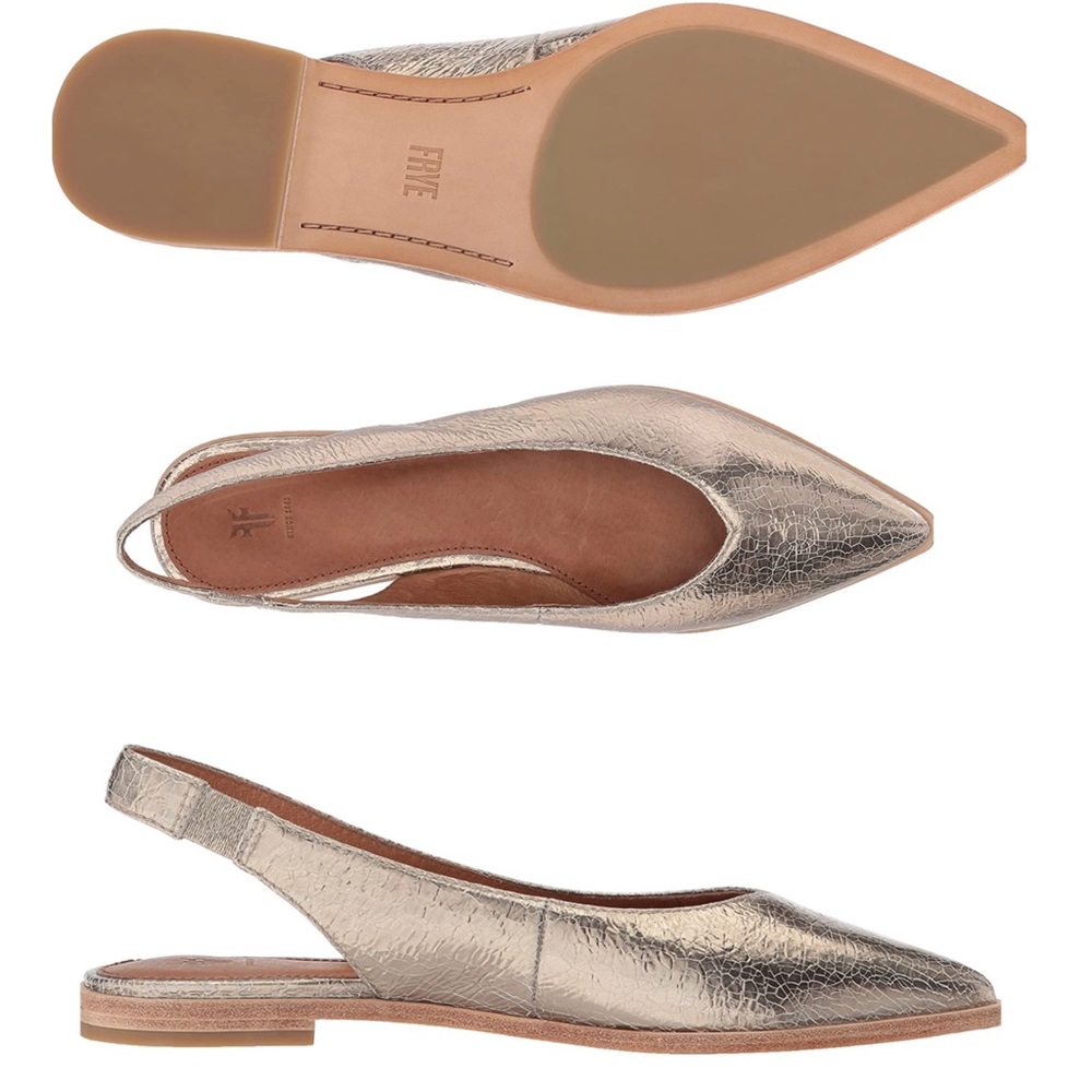Frye Women's Sz 9.5 Kenzie Slingback Ballet Flat - Picture 1 of 12